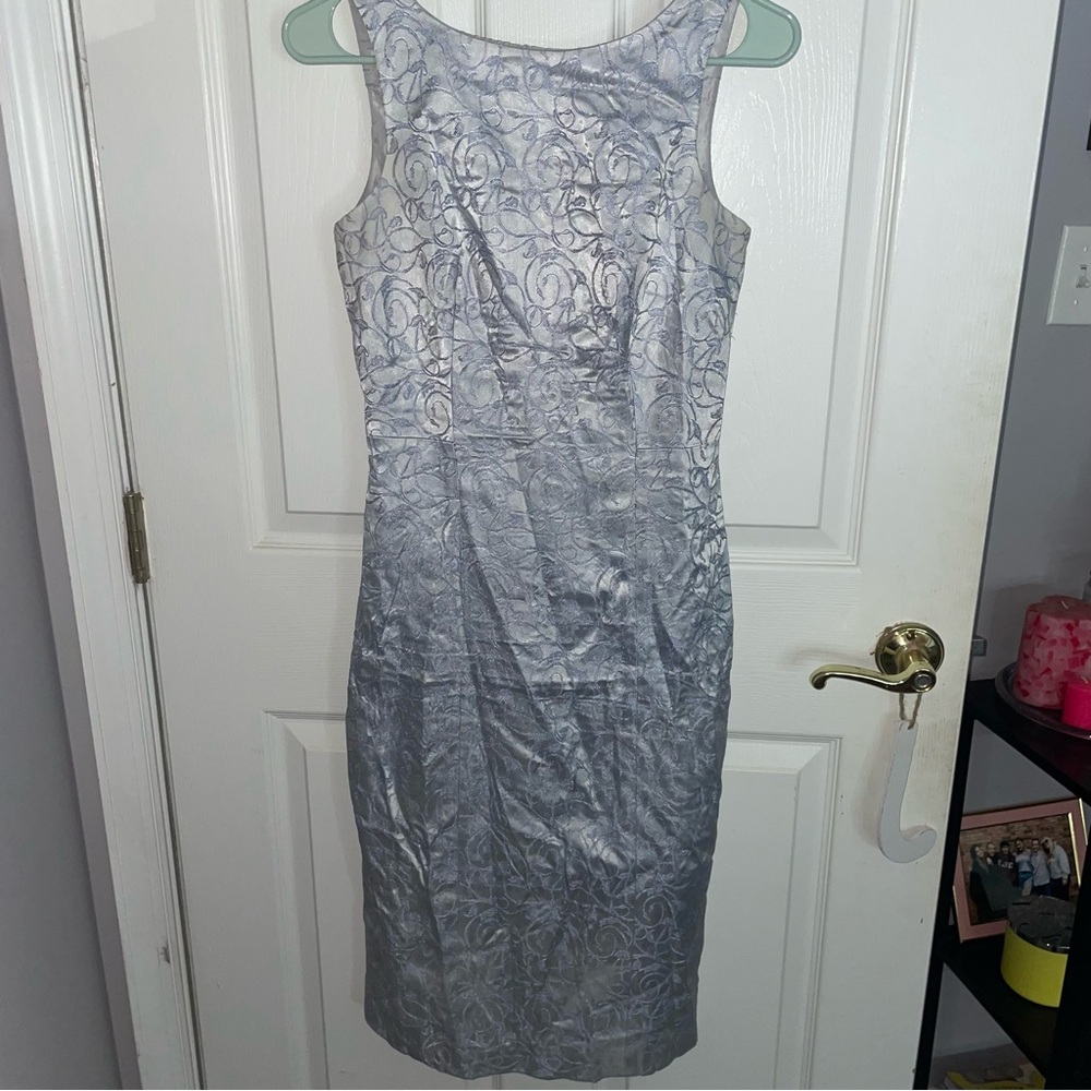 Satin floral dress